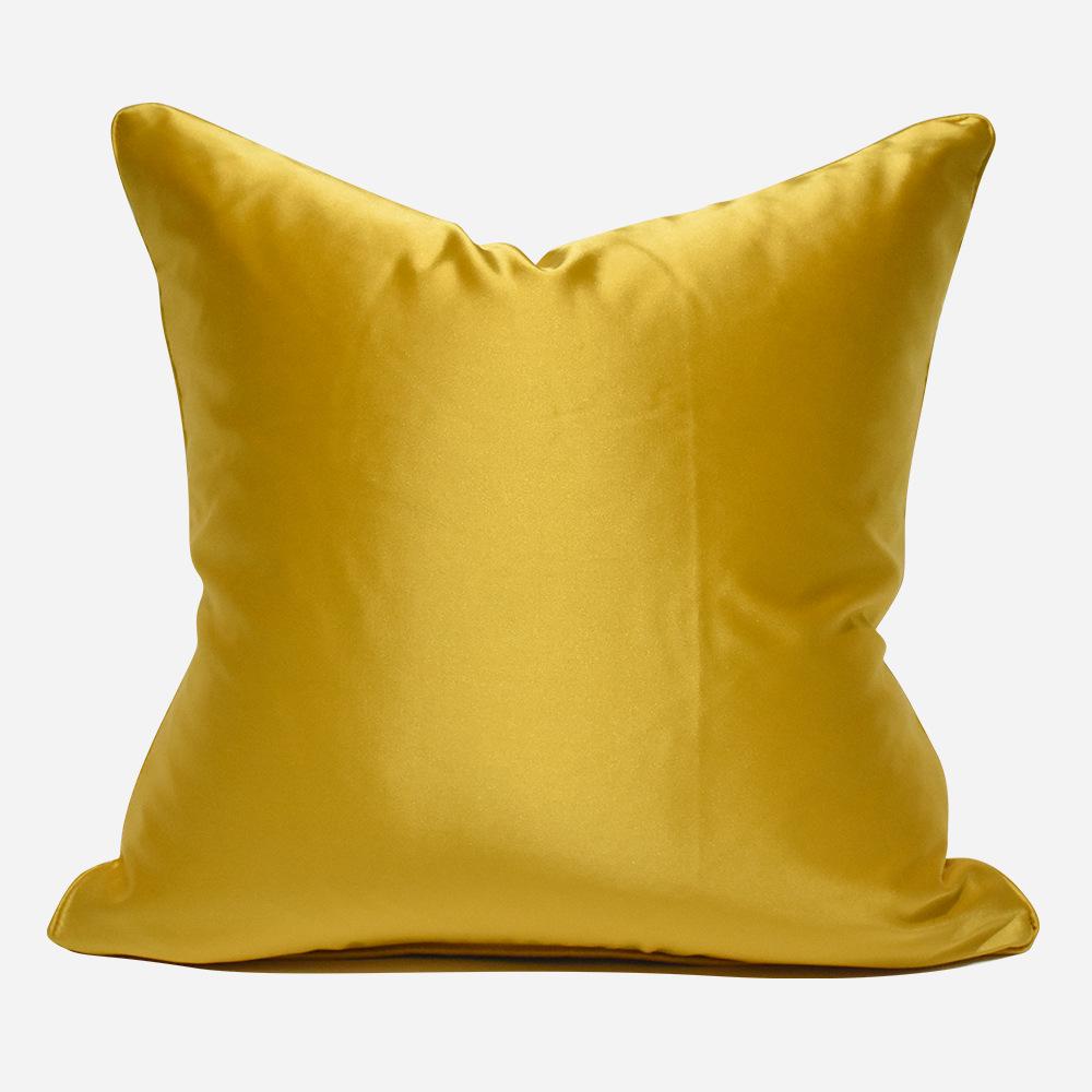 Yellow Wave Pattern Throw Pillow Cover - Modern Luxury for Sofa or Bed