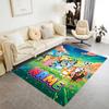 Bluey's Soccer Celebration Personalized Text Floor Mat Suitable for Dining Room Decorate Room Kitchen Bedrooms Anti-slip Rug Office Home Decor