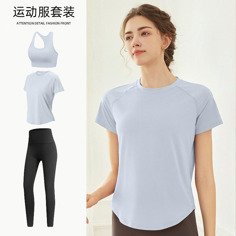 Tennis Suit Women's Short-sleeved Training Clothes Outdoor Running Quick-drying Clothes Thin Badminton T-shirt Fitness Clothes