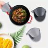 2PCS Oven Mitts, Silicone Pot Holders Heat Resistant, Mini Oven Gloves for Kitchen, Thickened Silicone Hot Pads for Cooking