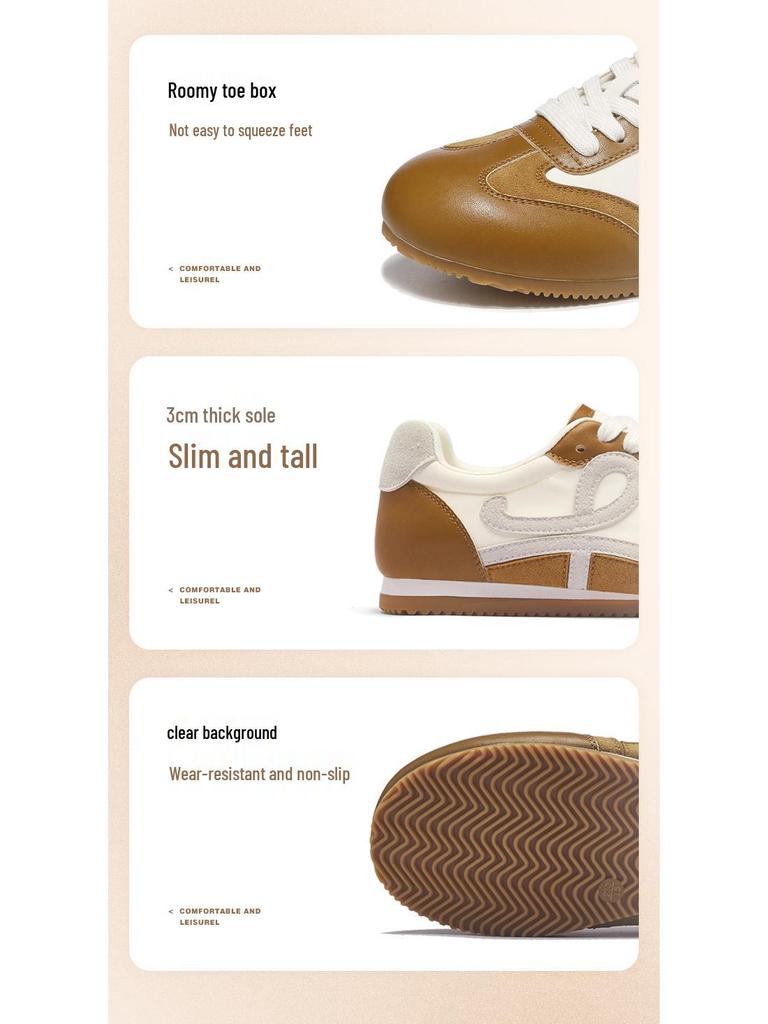 Augus Lionden Women's 2025 Retro British Style Flat-Bottom Ballet Training Shoes