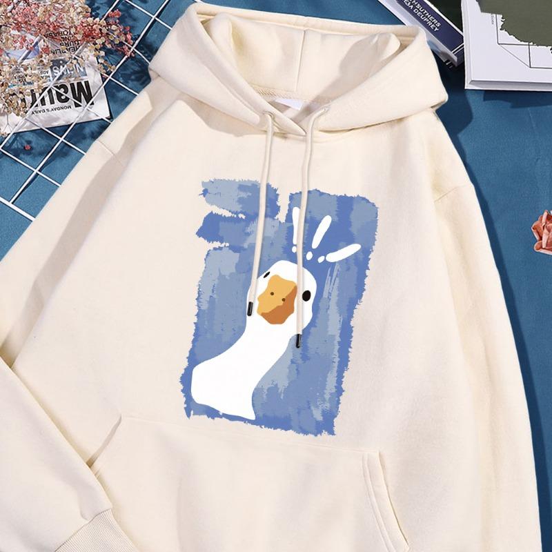 Graffiti-Art Confused Duck Printed Men Hoodie Fashion Big Size Hoody