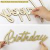 Happy Birthday Wooden Sign Reusable Happy Birthday Letters Sign for Balloon Arch Backdrop Wall Decoration Photo Prop
