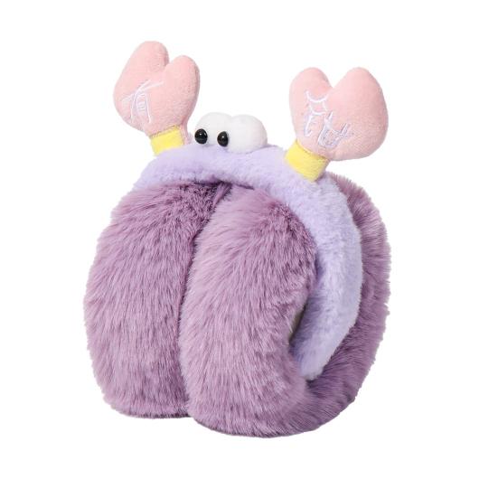 Ωτοασπίδες Σχέδιο Καβούρι Μαλακές Βελούδινες Ζεστές Χειμερινές Θερμαντικές Αυτιών Αναδιπλούμενη Ελαστική Κεφαλόδεσμος Χειμερινή Προστασία Αυτιών Ωτοασπίδες