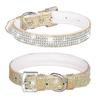 Brilliant Inlaid Rhinestone Dog Collar with Soft Texture - Shiny Pet Necklace for Stylish Dog Accessories