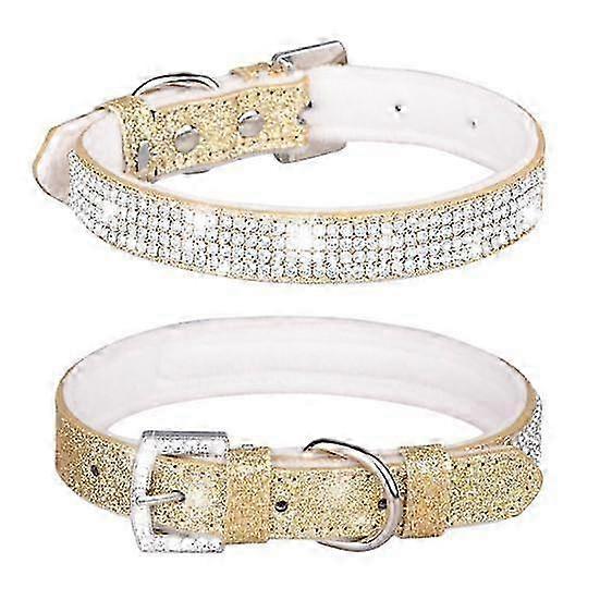 Brilliant Inlaid Rhinestone Dog Collar with Soft Texture - Shiny Pet Necklace for Stylish Dog Accessories