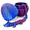 3D Printed Dragon Egg With Dragon Full Articulated Dragon Modle Movable Rotatable Articulated Desktop Ornament Kid Toy