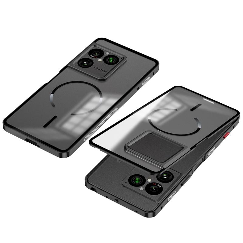 Magnetic Case For Sony Xperia 1 VIII Case For MagSafe Aluminium Alloy Metal Frame Matte Transparent Acrylic Cover