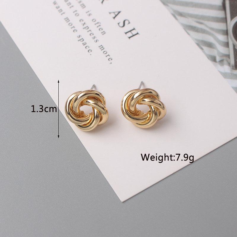 Boucles d'oreilles pendantes torsadées en métal pour femmes, couleur or, alliage enveloppé, déclaration géométrique irrégulière, oreille féminine, zircon, pendientes mujer