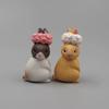 12Pcs Desk Decoration Crafts Cute Mini Rabbit Miniature Hare Animal Figurine Mini Bunny Garden Ornament Micro Landschaft Craft