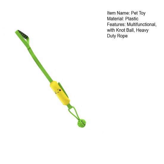 Dog Tug-of-war Toy Animal Design Toy with Knot Squeaky Chew Ball Interactive Tug Rope with Grip