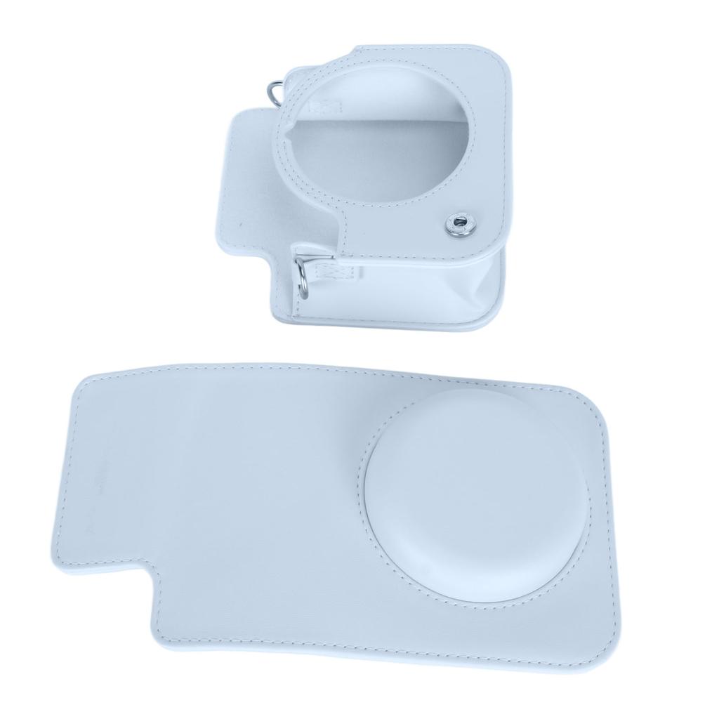 Camera Case PU Leather Protective Camera Cover Bag with Adjustable Shoulder Strap for Fuji Instax Mini 12