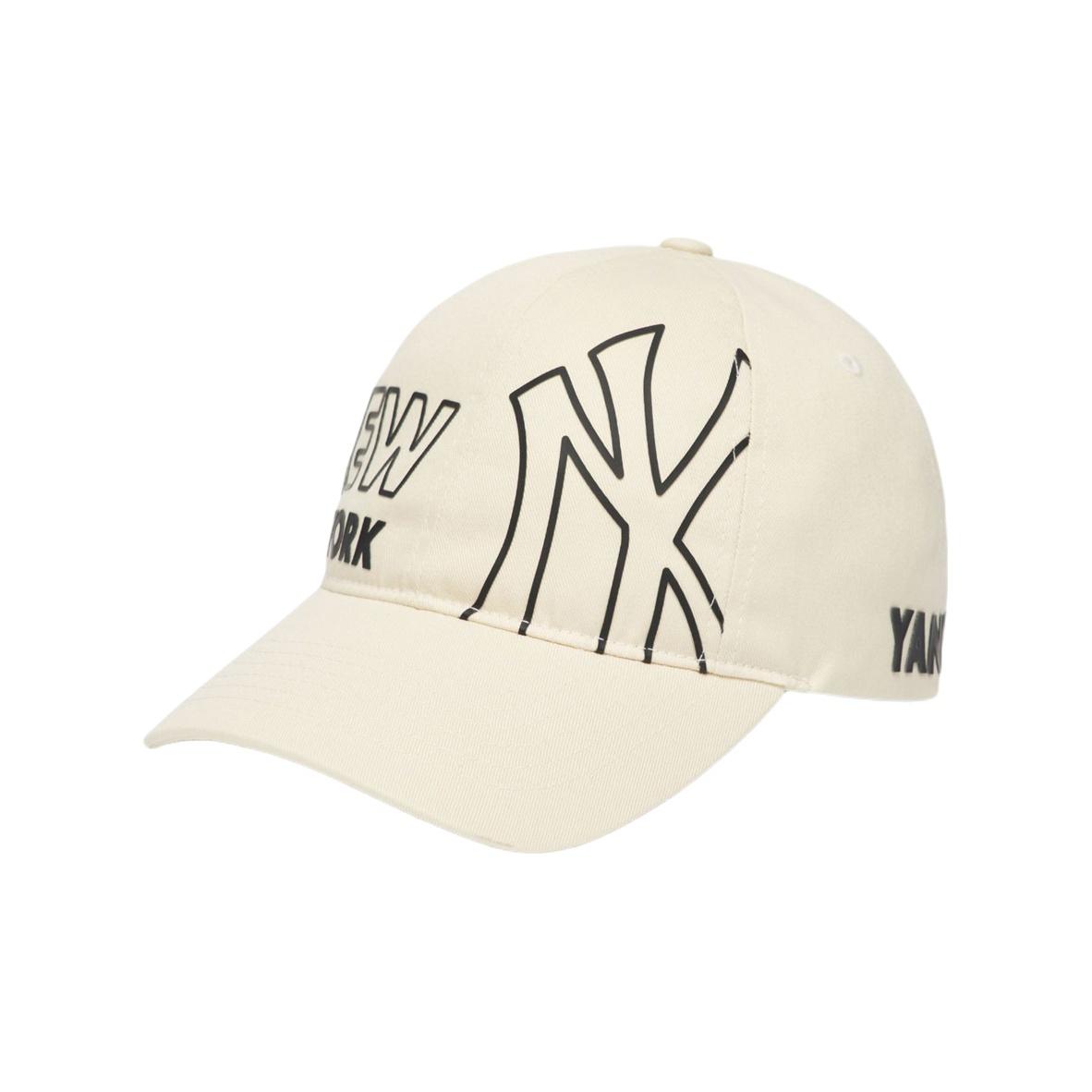 Хлопковые бейсболки MLB, унисекс, бежевые, модные, 3ACP0201N F