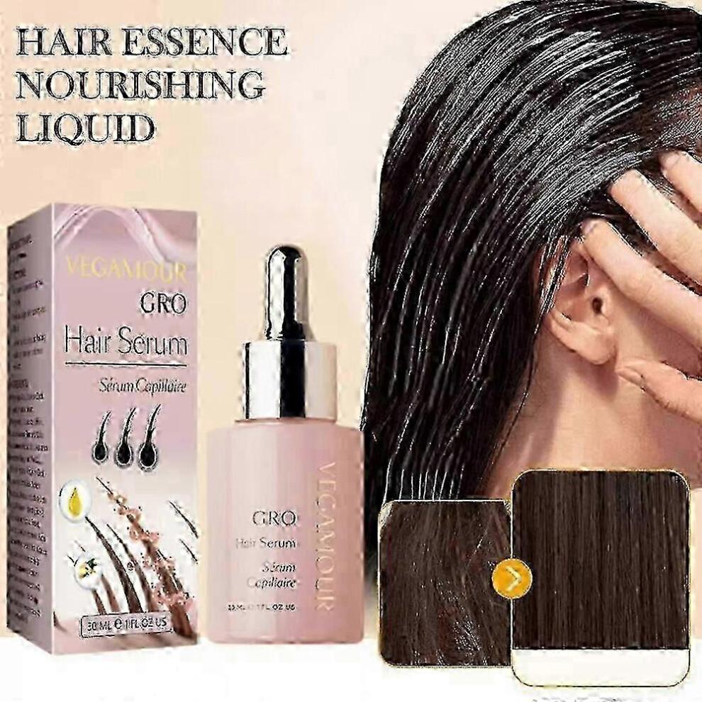 2025 1-3x 30ml Serum By Vegamour Gro for Growththicker Vegan Fuller Healthier