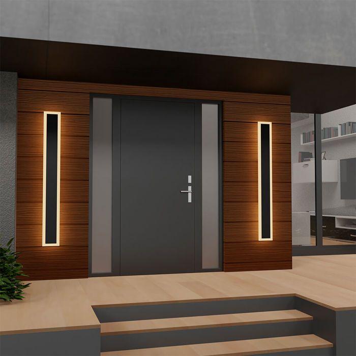 Outdoor LED Wall Light 18W 3000K IP54 Black