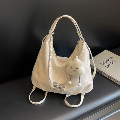 Casual Soft Surface Large Capacity Tote Bag 2025 New Summer Work Bag Fashion Chain Shoulder Messenger Bag