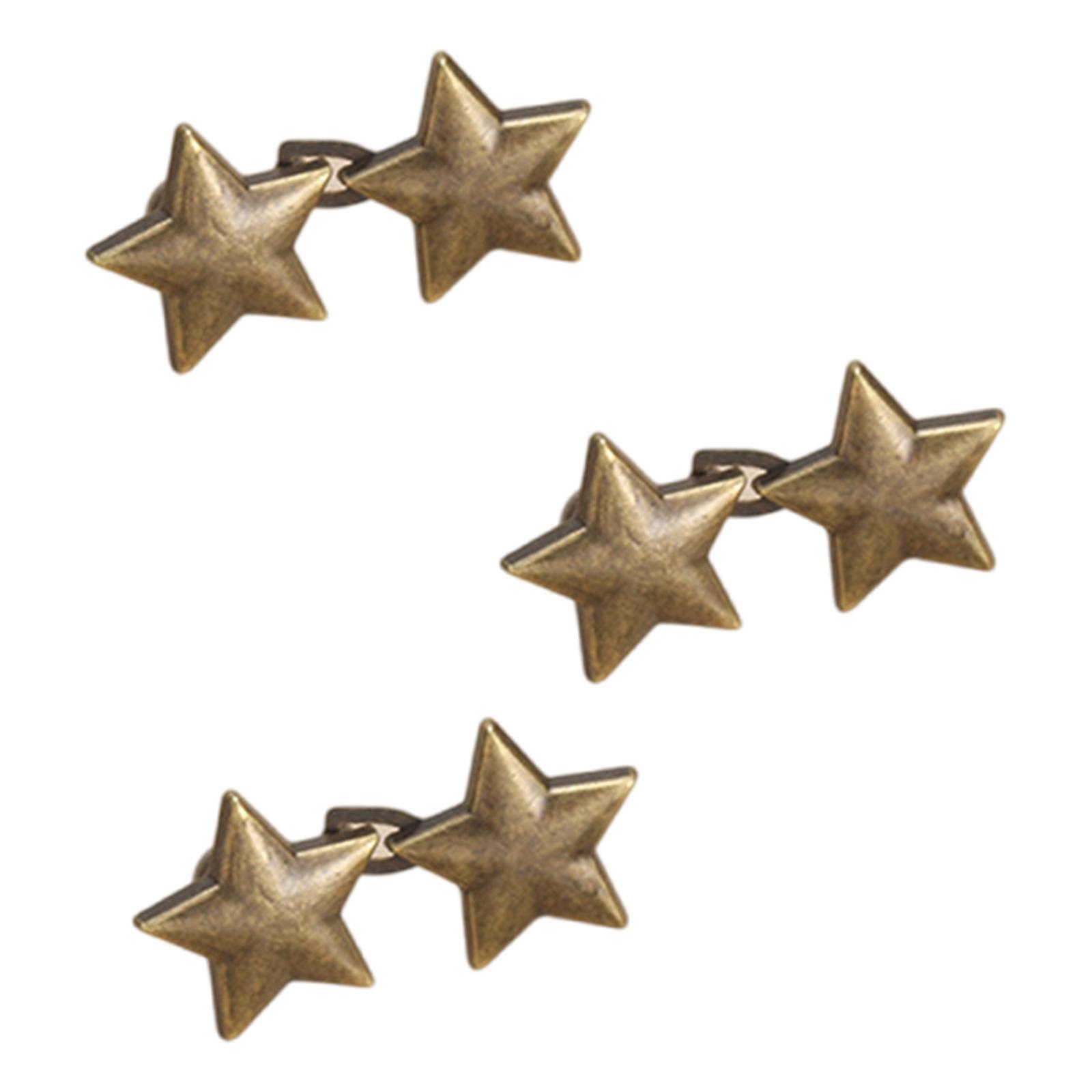 Jeans Fastening Buckle Alloy Vintage Star Tighten Button for Loose Pants Jeans Waist Tightener 3