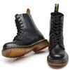 High-Top Martin Stiefel Damen klassisches Leder weiches Leder Britischer Stil kurze Stiefel Herren- und Damenstiefel runde Spitze Trend