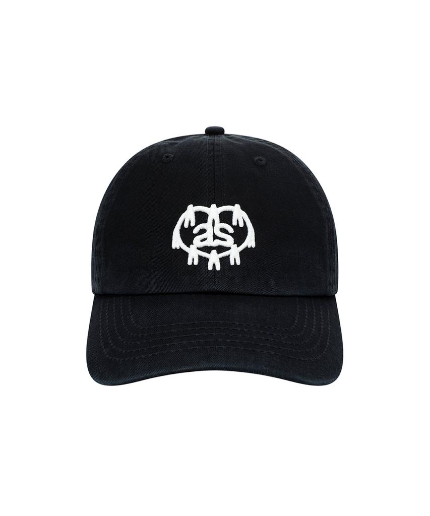 ALTER STUDIO Washed Heart Symbol Ball Cap_Black