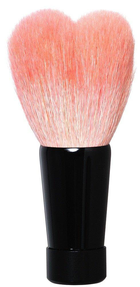 

Kumano Brush Facial Cleansing Brush Black KOYUDO Collection Heart-Shaped (Medium, Handle)