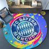 FC Bayern München,Round Area Rug,Carpet Rug for Living Room Bedroom Sofa Playroom Decor,Non-slip Floor Mat