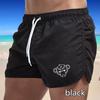 2025 Summer New Men's Quick-Drying Swim Trunks Sports Pants Swimwear Beach Shorts Jogging Shorts Monkey Head Print