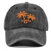 Șapcă unisex din bumbac spălat șapcă de baseball cu broderie din copac de cocos pentru bărbați, femei, îmbrăcăminte de stradă, pălării pentru tată