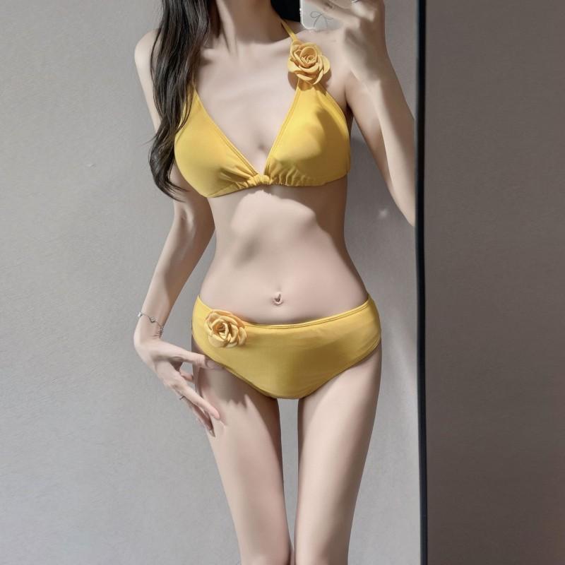 Bikini Split Long Dress Beach Island Vacation Swimming Suit Women's Three-piece Sexy Hot
