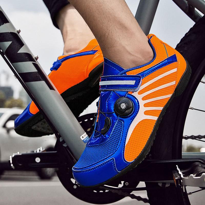 Unisex Stiff Sole Cycling Shoes Mountain Road Bike Non-Cleat Pedal Use Lightweight Breathable Ride Comfort