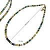 Dopamine Natural Stone Color Green Glazed Beaded Necklace Women'S High-End Accessories Collarbone Chain Neck Chain