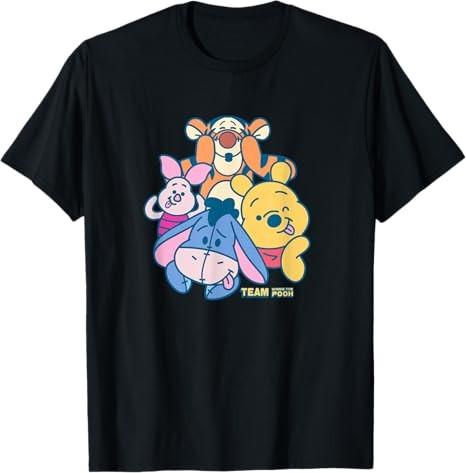 Winnie The Pooh Team Black Tshirt S
