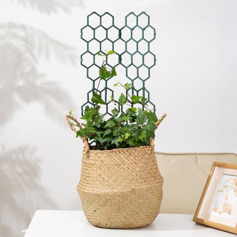 1 5Pcs Honeycomb Plant Support Trellis Plastic For Potted Climbing Vines Perfect For Home And Office Tabletop Decor