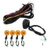 LED Motorcycle Turn Signal & Horn set with Multiple Color Option ABS & Metal for Customization & Improved Road Safety