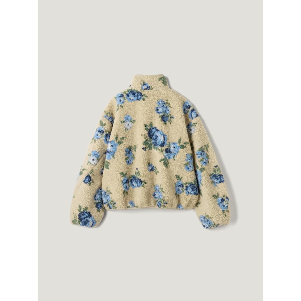 Gu By Uniqlo Fleece Jacket Flower By Rokh