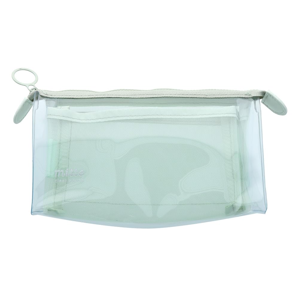 Stationery Clear Mesh Ice S2330962 Sun-Star Pouch, Mitte, Green,