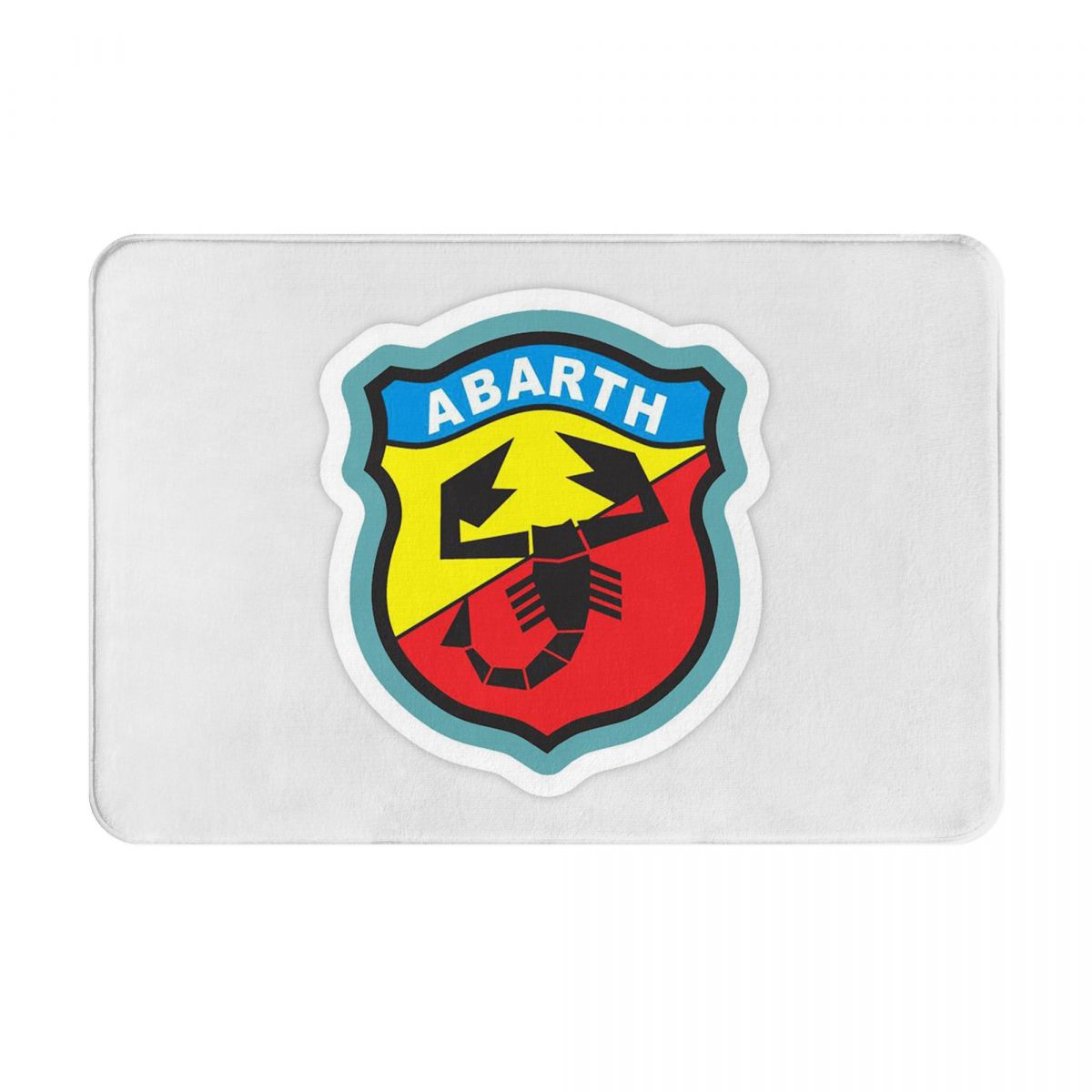 Abarth Automobiel Antislip Deurmat Vloermat Kussen Tapijt Vloerkleed voor Keuken Entree Huis Balkon Voetmat Matten 60x40 cm