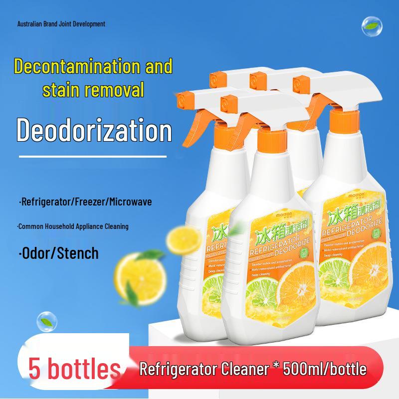 Orange Scent Refrigerator Cleaner & Deodorizer: Mold & Oil Stain Remover
