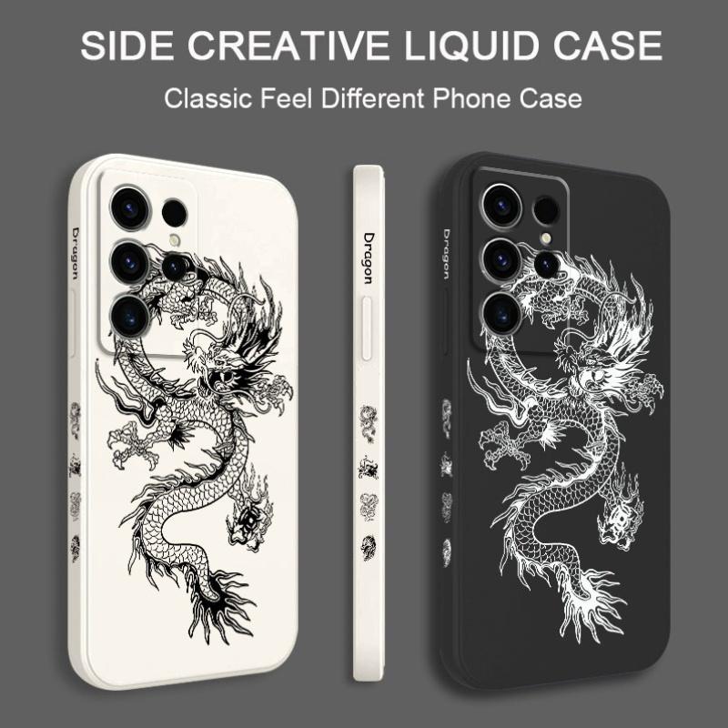 Dragon phone case for Samsung Galaxy S24 S23 S22 S21 S20 note 10 20 ultra plus fe A73 A72 A71 A55 A54 A53 A52 A51 back cover
