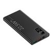 Power bank portatile da 30.000 mAh, (USB/Tipo-C) caricabatterie portatile, display digitale a LED, adatto per viaggi all'aperto e power bank di backup di emergenza