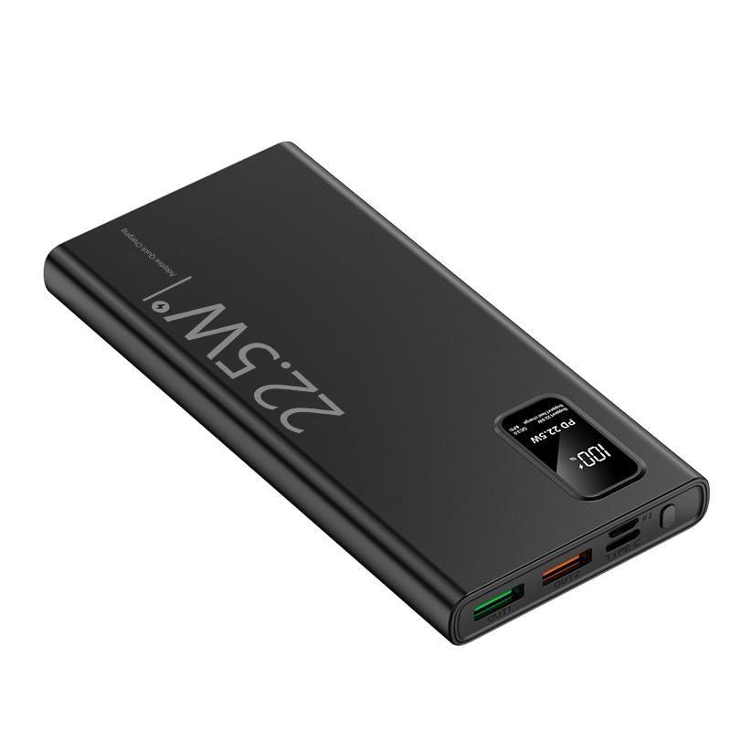 Power bank portatile da 30.000 mAh, (USB/Tipo-C) caricabatterie portatile, display digitale a LED, adatto per viaggi all'aperto e power bank di backup di emergenza