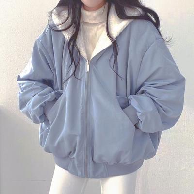 Jackets for Women Thick Warm Parkas Oversized Double Sided Hooded Coat Fashion Casual Loose Zip Up Jackets Coat