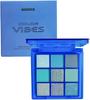 GECOMO 9-Color Matte Eyeshadow Palette CV309 Blue Waterproof Long-lasting Highly Pigmented Glitter Eye Makeup Gift