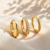 Dainty Small Huggie Hoop Earrings Set for Women, Hypoallergenic Gold Plated Zircon Earrings, Trendy Ear Jewelry Accessories