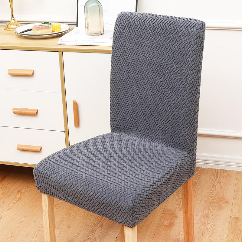 High-elasticity Checkered Backrest Chair Cover Anti-cat Scratch Simple Modern Spring Autumn Thickened Dining Table Chair Cover
