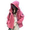 Girls' Hooded Windbreaker 2025: Casual Workwear Jacket for Spring & Autumn