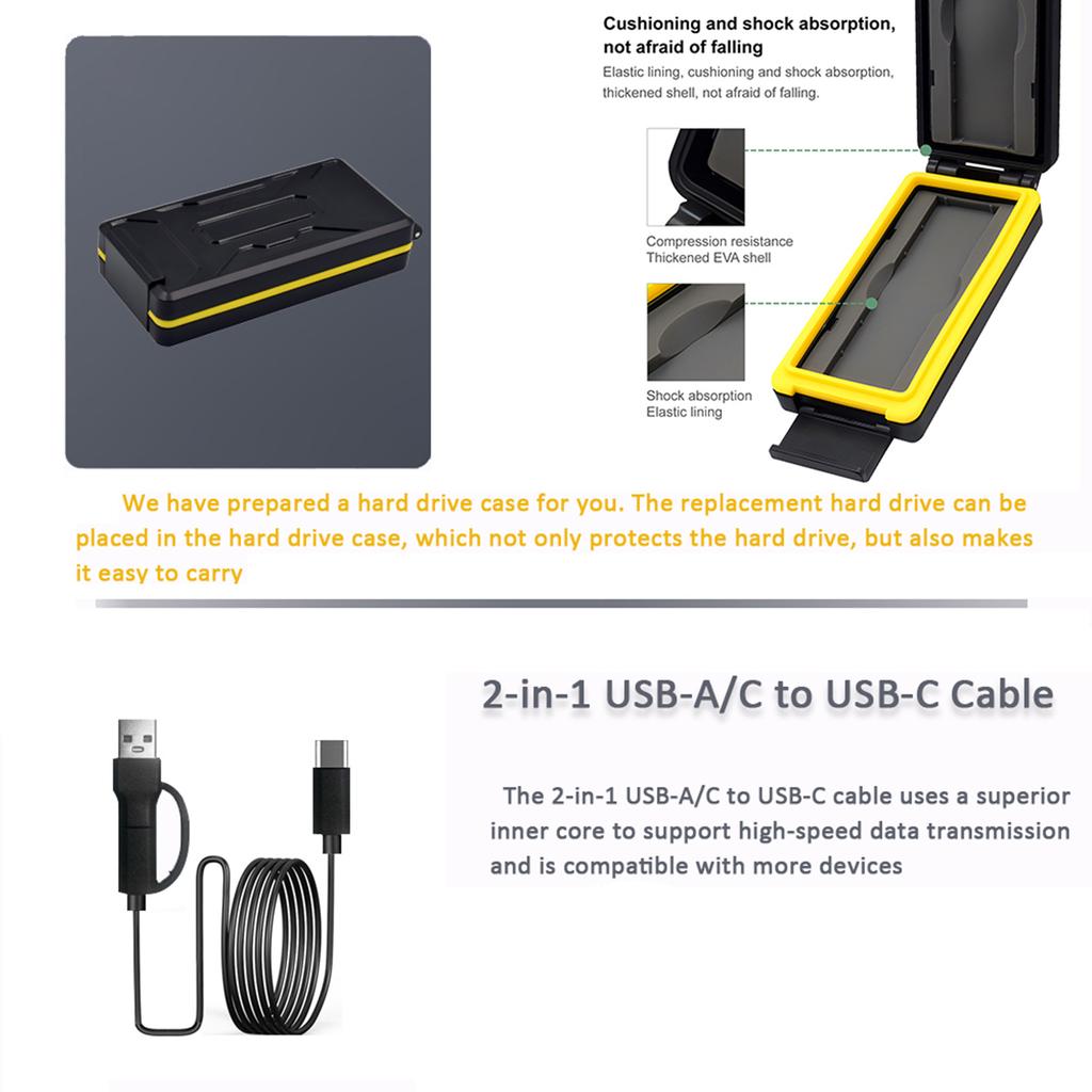 M.2 NVME SATA Duplicator M.2 NVME SATA SSD Cloner Dual Bay Offline Clone Tool Free M.2 SSD Enclosure M.2 USB C Adapter