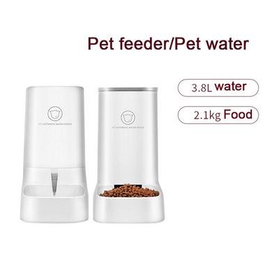 Alimentador automático de agua para mascotas de gran capacidad de 3,8 L y 2,1 KG, dispositivo de alimentación para mascotas
