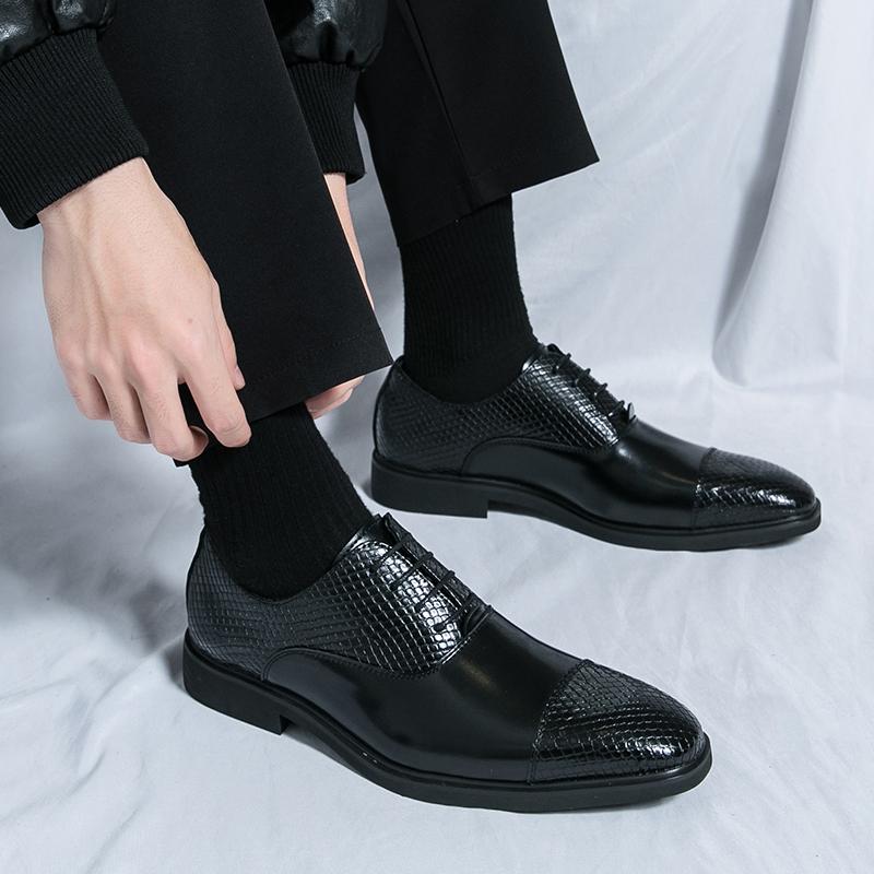 Office shoes men Casuales Leather Shoe for Male lace up Italian Shoes Men Werkschoenen Casual Shoe for Men Fashion dress shoes