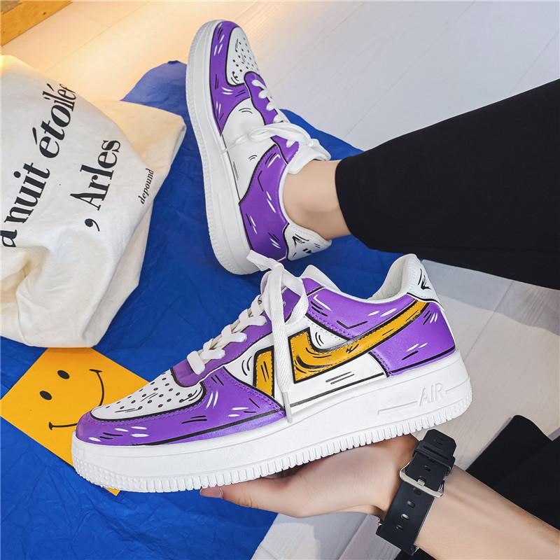 Zapatos Hombres 2021 Nuevos Estudiantes Versión Coreana de La Tendencia del Air  Force One Zapatillas Low-top Sneakers Boys Graffiti Sneakers comprar a buen  precio — entrega gratuita, reseñas reales con fotos — Joom