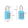 3-siffrigt återställbart kombinationshänglås Bagageväska Hänglås Låda Svart Lås Kodlås Skola Gym Skåp Förråd